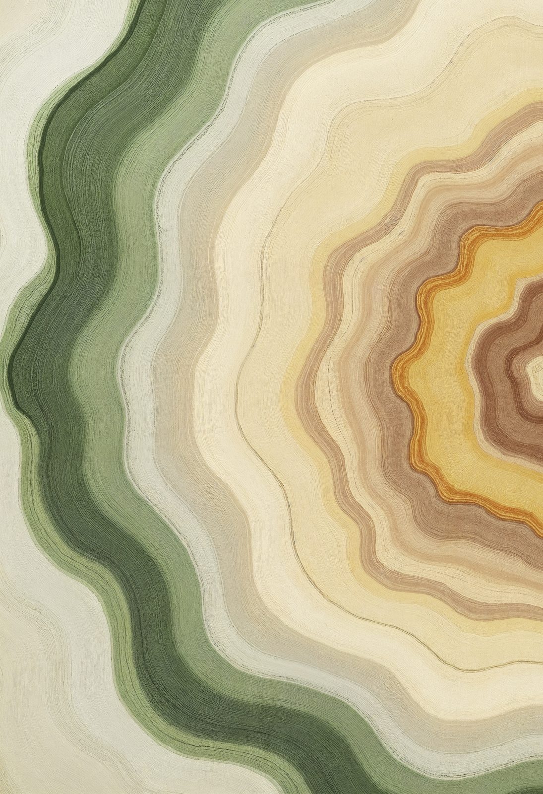 Layered forms flowing along many paths
